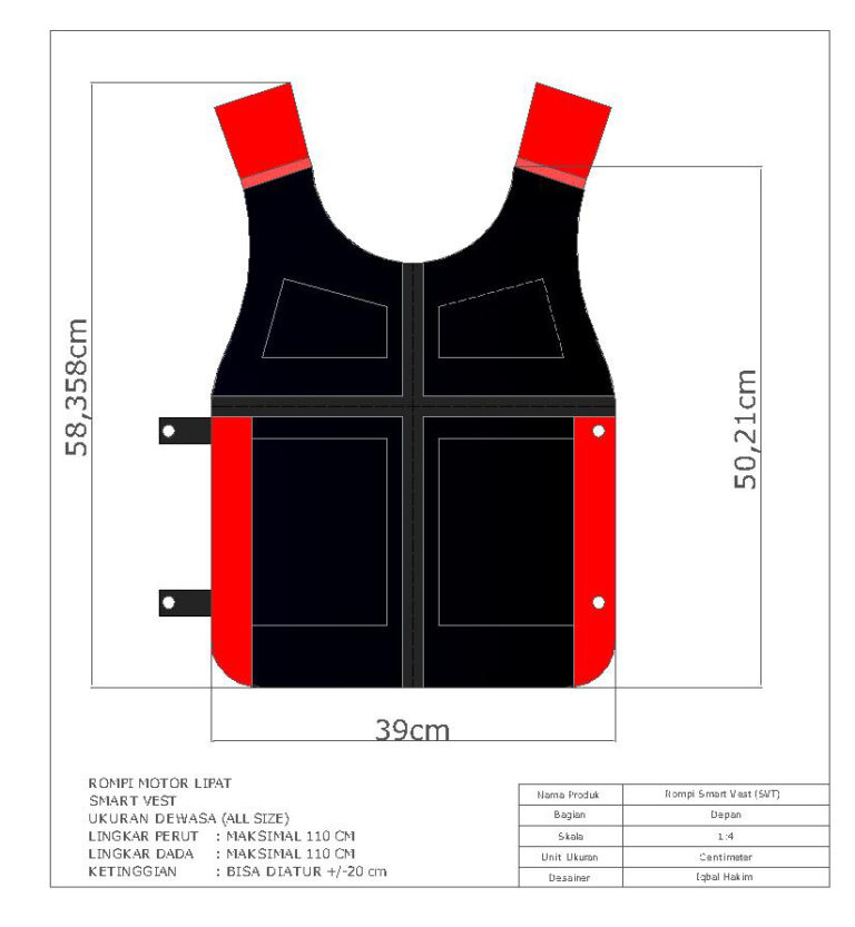 Size chart rompi motor lipat dewasa dan anak - panduan ukuran S, M, L, XL untuk kenyamanan dan perlindungan berkendara