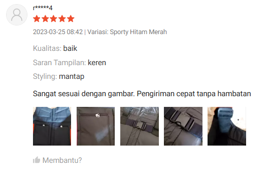 Testimono Customer dari Shopee